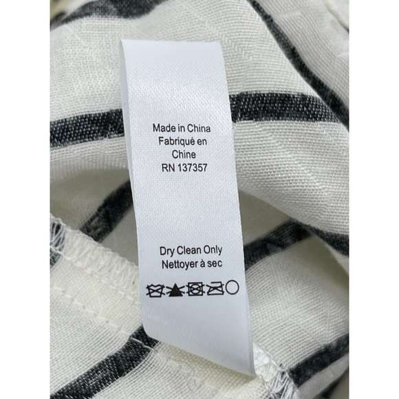 NWT Marissa Webb White Black Striped Kayla Wrap Belt Crop Jacket Size Small $598 - Picture 15 of 16